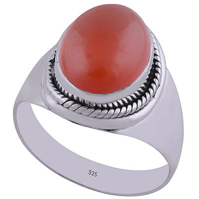 Carnelian 925 Sterling Silver Ring - R3402505-25