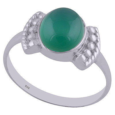 Green Onyx 925 Sterling Silver Ring - R3402506-22