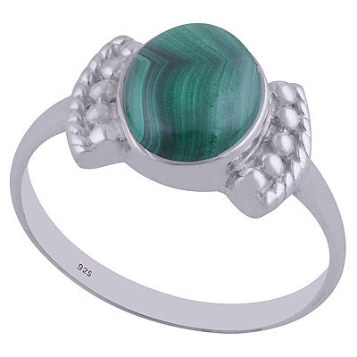 Malachite 925 Sterling Silver Ring - R3402506-31