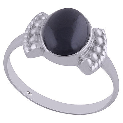 Black Onyx 925 Sterling Silver Ring - R3402506-39