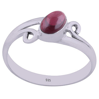 Garnet 925 Sterling Silver Ring - R3402507-12