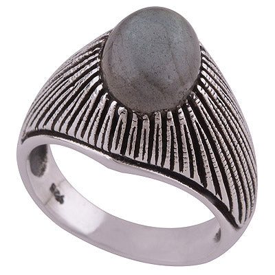 Labradorite 925 Sterling Silver Ring - R3402517-18