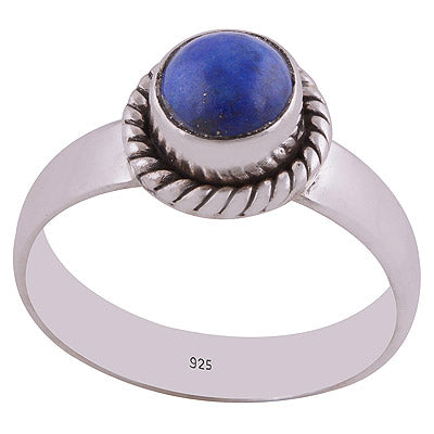 Lapis 925 Sterling Silver Ring - R3402531-49
