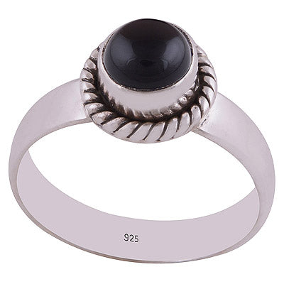Black Onyx 925 Sterling Silver Ring - R3402531-72