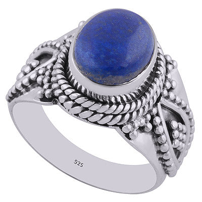 Lapis 925 Sterling Silver Ring - R3402536-27