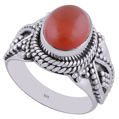 Carnelian 925 Sterling Silver Ring - R3402536-30
