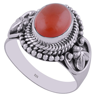 Carnelian 925 Sterling Silver Ring - R3402540-31