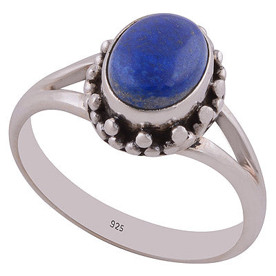 Lapis 925 Sterling Silver Ring - R3402549-21