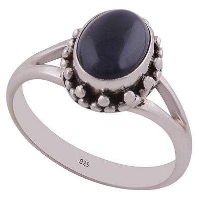 Black Onyx 925 Sterling Silver Ring - R3402549-26