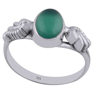 Green Onyx 925 Sterling Silver Ring - R3402557-25