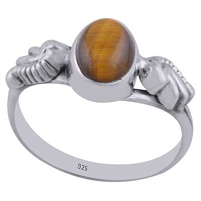 Tiger's Eye 925 Sterling Silver Ring - R3402557-27