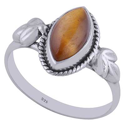 Tiger's Eye 925 Sterling Silver Ring - R3402560-27
