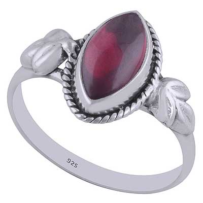 Garnet 925 Sterling Silver Ring - R3402560-3