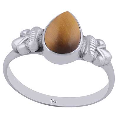 Tiger's Eye 925 Sterling Silver Ring - R3402563-25