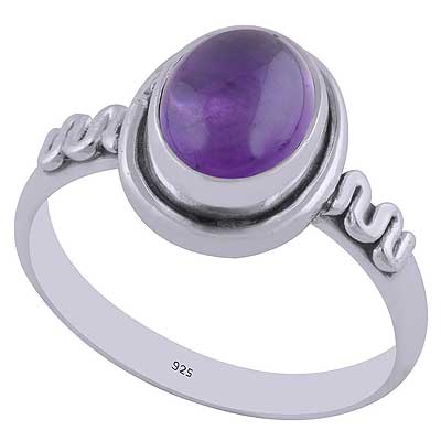 Amethyst 925 Sterling Silver Ring - R3402575-1
