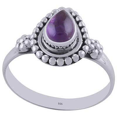 Amethyst 925 Sterling Silver Ring - R3402576-1
