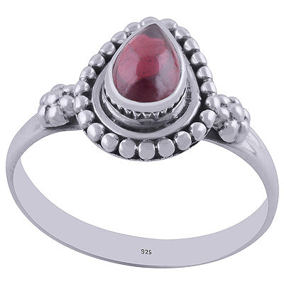 Garnet 925 Sterling Silver Ring - R3402576-6