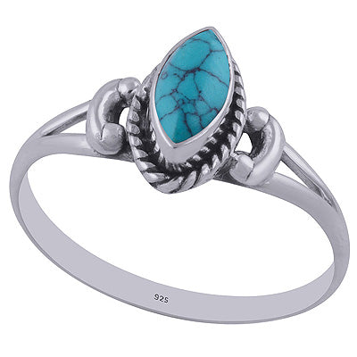 Turquoise 925 Sterling Silver Ring - R3402591-27