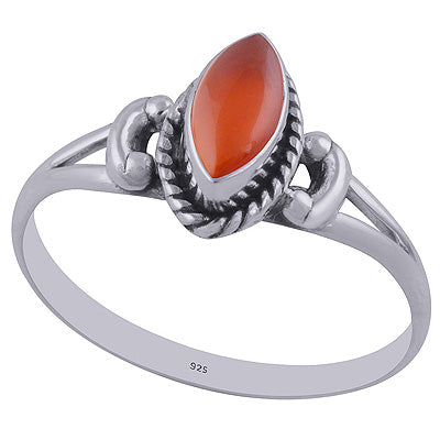 Carnelian 925 Sterling Silver Ring - R3402591-37