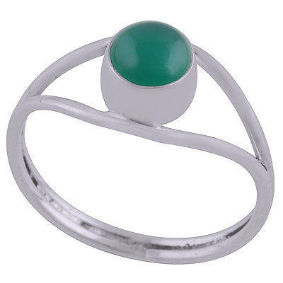 Green Onyx 925 Sterling Silver Ring - R3402597-20