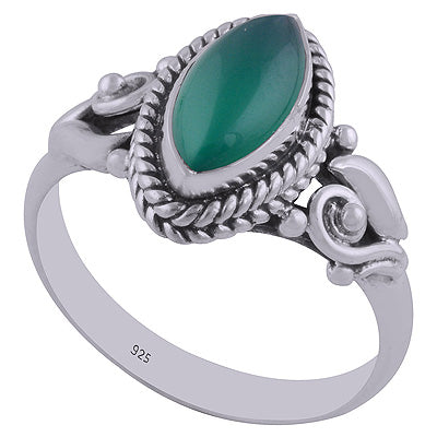 Green Onyx 925 Sterling Silver Ring - R3402599-22