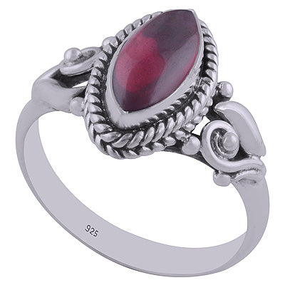 Garnet 925 Sterling Silver Ring - R3402599-3