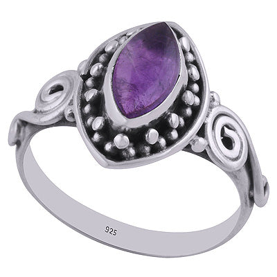 Amethyst 925 Sterling Silver Ring - R3402607-1
