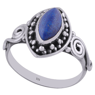 Lapis 925 Sterling Silver Ring - R3402607-15