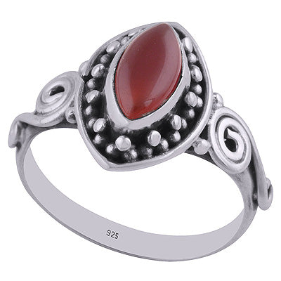 Carnelian 925 Sterling Silver Ring - R3402607-18