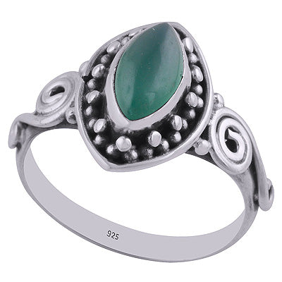 Green Onyx 925 Sterling Silver Ring - R3402607-19