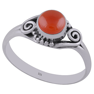 Carnelian 925 Sterling Silver Ring - R3402659-20