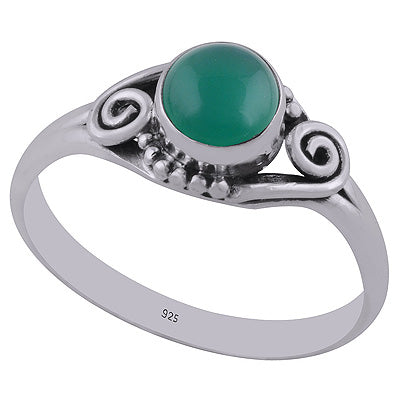 Green Onyx 925 Sterling Silver Ring - R3402659-23