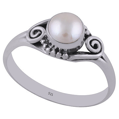 Pearl 925 Sterling Silver Ring - R3402659-37