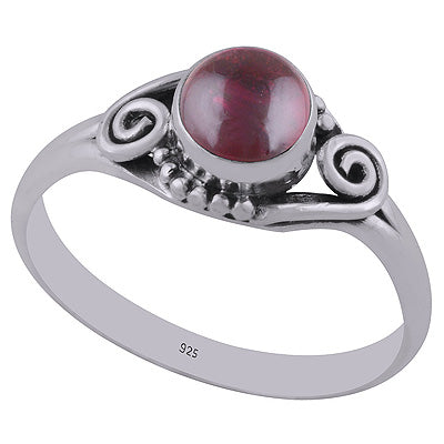 Garnet 925 Sterling Silver Ring - R3402659-5