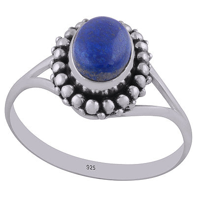 Lapis 925 Sterling Silver Ring - R3402660-21