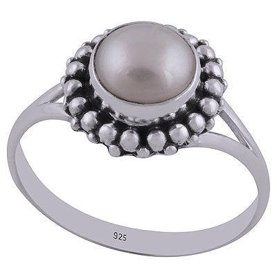 Pearl 925 Sterling Silver Ring - R3402660-41