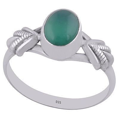 Green Onyx 925 Sterling Silver Ring - R3402669-19