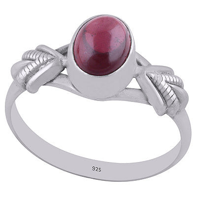 Garnet 925 Sterling Silver Ring - R3402669-4