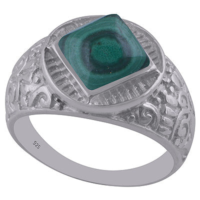 Malachite 925 Sterling Silver Ring - R3402676-24