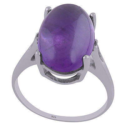 Amethyst 925 Sterling Silver Ring - R3402703-1