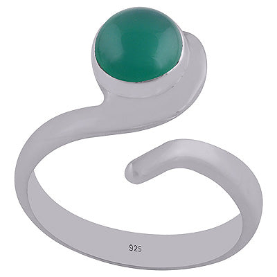Green Onyx 925 Sterling Silver Ring - R3402705-8