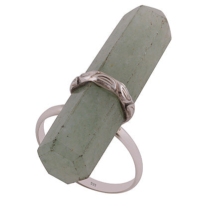 Green Aventurine 925 Sterling Silver Ring - R3402719-5