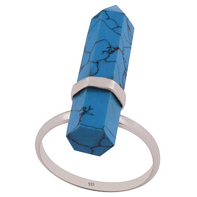 Turquoise 925 Sterling Silver Ring - R3402720-5