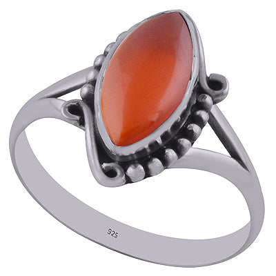 Carnelian 925 Sterling Silver Ring - R3402744-7