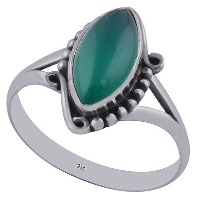 Green Onyx 925 Sterling Silver Ring - R3402744-8