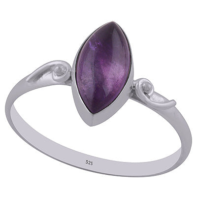 Gorgeous Rawa Around Amethyst Marquise Shape 925 Sterling Solid Silver Ring - R3402763-1