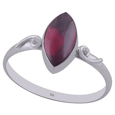 Gorgeous Rawa Around Garnet Marquise Shape 925 Sterling Solid Silver Ring - R3402763-8