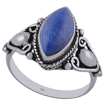 Lapis 925 Sterling Silver Ring - R3402765-4