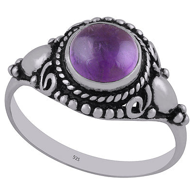 Amethyst 925 Sterling Silver Ring - R3402766-1