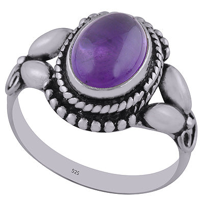 Amethyst 925 Sterling Silver Ring - R3402775-1